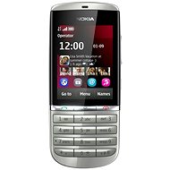 GSM Nokia Asha 300 white silver - Mobile Phone