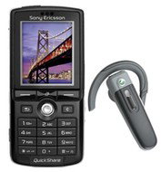Sada GSM Sony Ericsson K750i + Headset HBH-PV705  - Handy