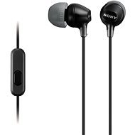 Sony MDR-EX15AP, fekete - Fej-/fülhallgató