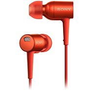 Sony MDR-EX750 High Resolution Noise Cancelling In-Ear Headphone - Red - Headphones
