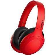 Sony Hi-Res WH-H910N, červeno-čierne - Bezdrôtové slúchadlá