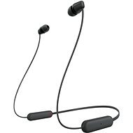 Sony WI-C100, fekete - Vezeték nélküli fül-/fejhallgató