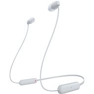 Sony WI-C100, fehér - Vezeték nélküli fül-/fejhallgató