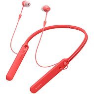 Sony WI-C400 piros - Vezeték nélküli fül-/fejhallgató