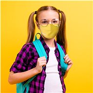 Roncato Baby Face Mask with Viraloff, size XS (6-12 years), YELLOW - Surgical Mask