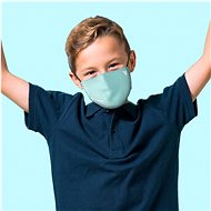 Roncato Children's Face Mask with Viraloff, size XS (6-12 years), LIGHT BLUE - Surgical Mask