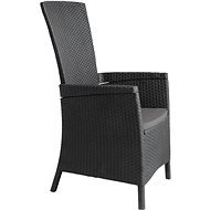 Allibert Positioning chair VERMONT graphite - Garden Chair
