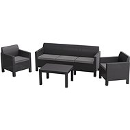 Allibert Bench ORLANDO 3 SEAT SOFA graphite - Garden Furniture