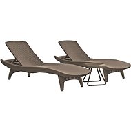 Allibert Set PACIFIC cappuccino - Garden Lounger