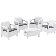 Allibert Set CORFU QUATRO White - Garden Furniture
