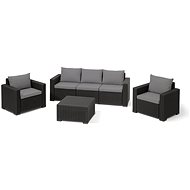 Allibert Set CALIFORNIA 3 SEATERS anthracite - Garden Furniture