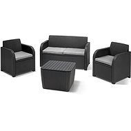 KETER Garden furniture set NOVARA, graphite - Garden Furniture