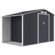 ROJAPLAST Garden house LUKE A-2, grey 195 × 278 × 191 cm - Garden Shed