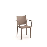 ROJAPLAST Garden chair MOSK ARMCHAIR, taupe - Garden Chair