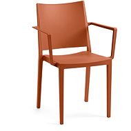 ROJAPLAST Židle zahradní MOSK ARMCHAIR, cihlová - Zahradní židle