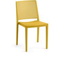 ROJAPLAST Židle zahradní GRID, hořčicově žlutá - Zahradní židle
