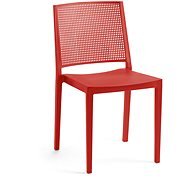 ROJAPLAST Stolička záhradná GRID, červená - Záhradná stolička