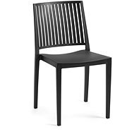 ROJAPLAST Židle zahradní BARS, černá - Zahradní židle