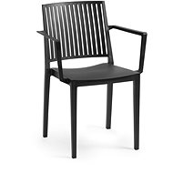 ROJAPLAST Garden chair BARS ARMCHAIR, black - Garden Chair