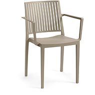 ROJAPLAST Garden chair BARS ARMCHAIR, taupe - Garden Chair