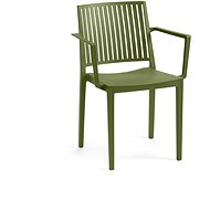 ROJAPLAST Garden chair BARS ARMCHAIR, olive - Garden Chair