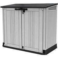 KETER Garden cabinet STORE IT OUT MIDI PRIME, 113,5 × 132 × 72 cm, grey - Garden Storage Cabinet