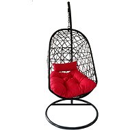 ROJAPLAST MEXICO hanging chair black / red - Hanging Chair