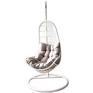 ROJAPLAST Hanging armchair OREGON white/grey - Hanging Chair