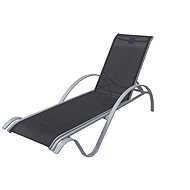 ROJAPLAST ZWC-78 Chaise longue black - Garden Lounger