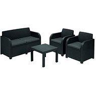 ALLIBERT GEORGIA Set, Graphite - Garden Furniture
