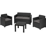 ALLIBERT ALABAMA Graphite Set - Garden Furniture