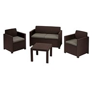 ALLIBERT ALABAMA Set Brown - Garden Furniture