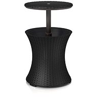 KETER Garden table COOL BAR RATTAN, graphite 50 cm - Garden Table