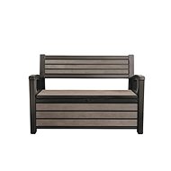 KETER HUDSON STORAGE Bench, Brown - Garden Bench