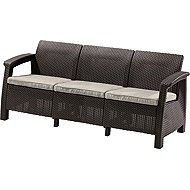 KETER Garden bench CORFU LOVE SEAT MAX, 182 cm, brown - Garden Bench