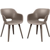 ALLIBERT AKOLA cappucino armchair - Garden Chair