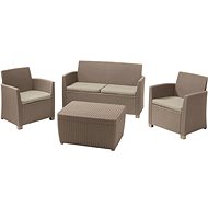 ALLIBERT CORONA Set + box cappucino - Garden Furniture