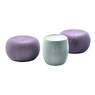 KETER URBAN KNIT set (COZIES set) Purple / Gray - Garden Furniture