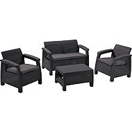 KETER Garden furniture set CORFU, graphite - Garden Furniture