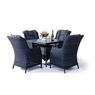 ROJAPLAST Garden furniture set REGINA, including cushions, grey - Garden Furniture