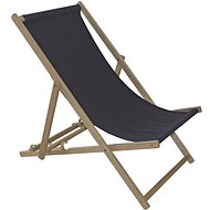ROJAPLAST Folding garden armchair BAHAMA, graphite - Garden Armchair
