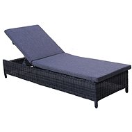 ROJAPLAST CALGARY anthracite deck - Garden Lounger