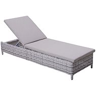 ROJAPLAST CALGARY Lounge Chair Gray - Garden Lounger