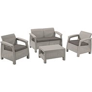 ALLIBERT Set CORFU Light Grey - Garden Furniture