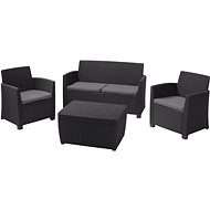 ALLIBERT CORONA graphite set - Garden Furniture