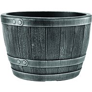 STEWART BLENHEIM HALF BARREL 22L pewter - Flower Pot