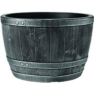 STEWART BLENHEIM HALF BARREL 81L pewter - Flower Pot