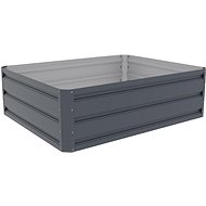 ROJAPLAST Raised bed, metal, grey, 100 x 80 x 30 cm - Raised Garden Bed
