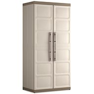 KETER Garden cabinet EXCELLENCE HIGH XL, 89 x 54 x 181 cm, beige/brown - Garden Storage Cabinet