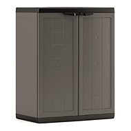 KETER Garden cabinet JOLLY LOW, 85 x 39 x 68 cm, grey/anthracite - Garden Storage Cabinet